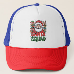 Santa’s Bad Influence (Funny Santa Squad) Trucker Hat