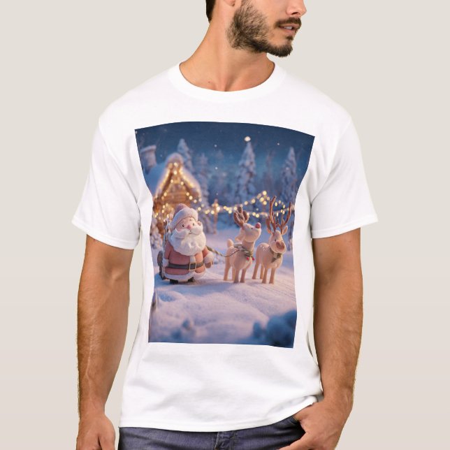 Santa’s Cabin Delivery T-Shirt (Front)