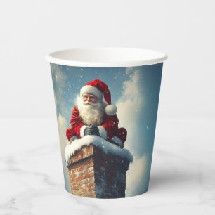 Santa’s Chimney Pause: A Winter’s Smile Paper Cups