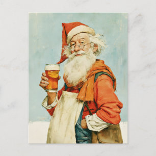 Santa’s Christmas Beer Break Postcard