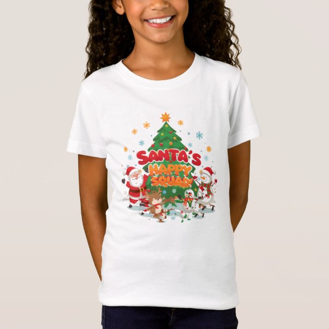 Santa’s Christmas T-Shirt for Kids & Family (Front)