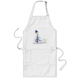Santa s Christmas tree Long Apron
