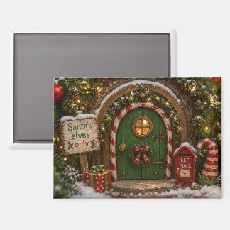 Santa’s Cosy Elf Doorway – North Pole Magic Magnet