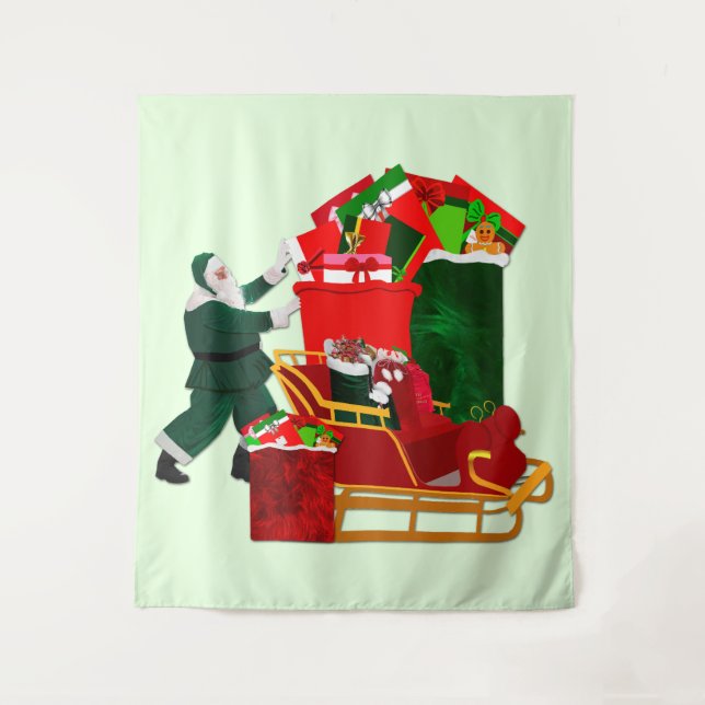 Santa’s Dilemma Tapestry (Front)