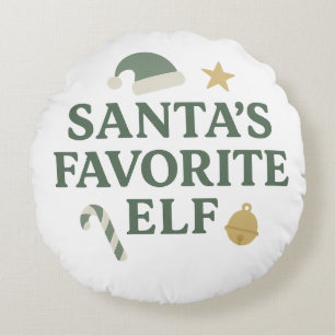Santa’s Favorite Elf - Cozy Christmas Pillow