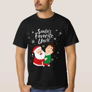 Santa’s Favorite Uncle Cute Family Christmas Des T-Shirt