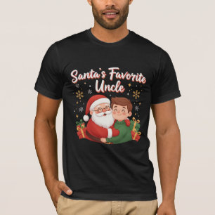 Santa’s Favorite Uncle Cute Family Christmas Des T-Shirt