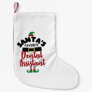 Santa’s Favourite Dental Assistance Christmas Sant Small Christmas Stocking