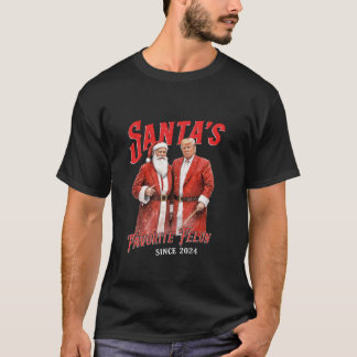 Santa s Favourite Felon Since 2024 Christmas Funny T-Shirt