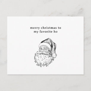 Santa’s Favourite Ho Funny Holiday Card 