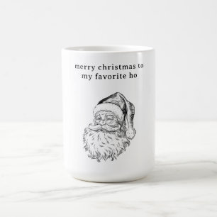 Santa’s Favourite Ho Funny Holiday Card Coffee Mug