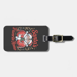 Santa’s Favourite Homo LGBT Pride Gay Christmas Luggage Tag