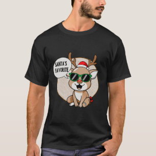 Santa’s Favourite” Reindeer Character T-Shirt