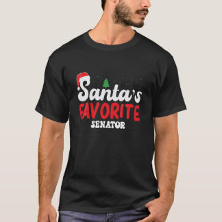 Santa s Favourite Senator Christmas Pyjamas T-Shirt