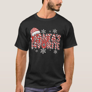 Santa’s Favourite Shirt Funny Christmas Tee Ho