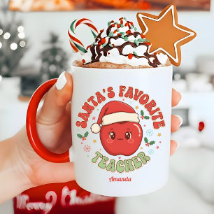 Santa’s Favourite Teacher Funny Christmas Gift Mug