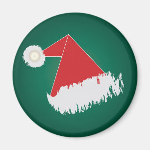 Santa 's hat magnet