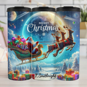 Santa’s Joyful Sky Parade Thermal Tumbler