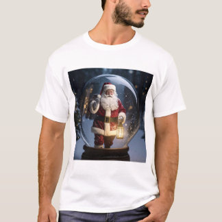 Santa’s Lantern – Snow Globe Christmas Magic T-Shirt