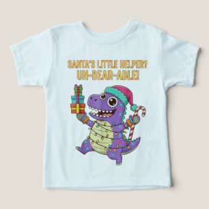 Santa’s Little Helper Dino – Cute Christmas Dinosa