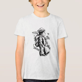  "Santa’s Little Helper in Action" Tri-Blend Shirt