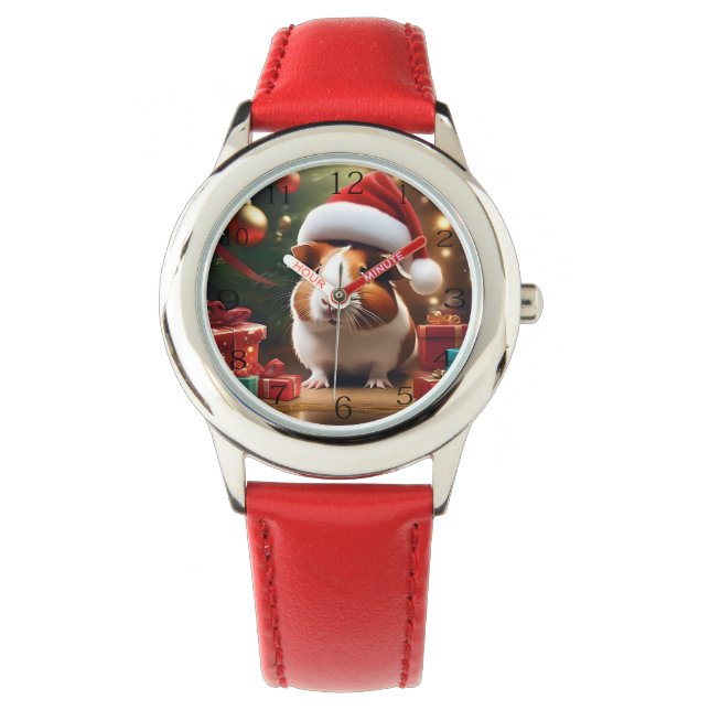 "Santa’s Little Helper: The Christmas Guinea Pig" Watch (Front)