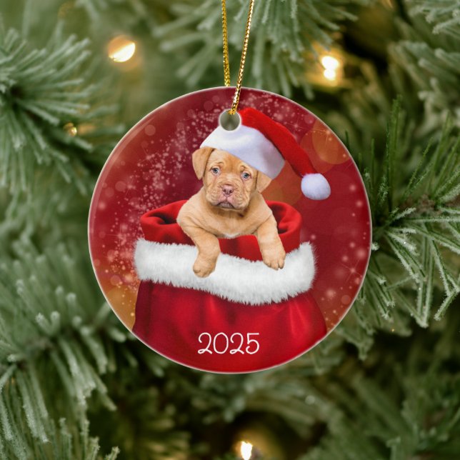 Santa’s Littlest Helper Ceramic Tree Decoration (Tree)
