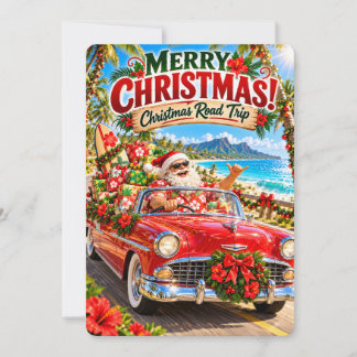 Santa’s Merry Adventures | Christmas Road Trip Holiday Card