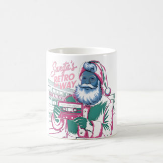 Santa’s Mixtape – 80s Christmas Nostalgia Coffee Mug