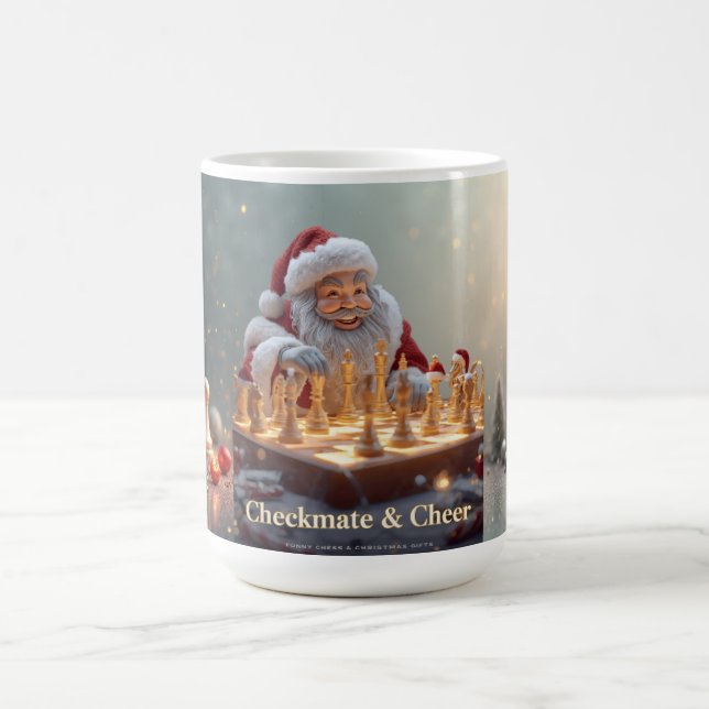 Santa’s Next Move – Funny Chess Christmas Mug for  (Center)