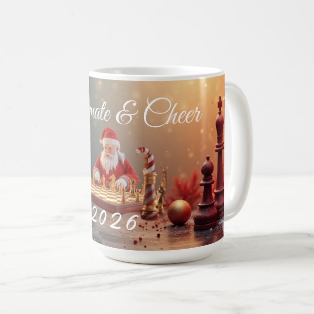 Santa’s Next Move – Funny Chess Christmas Mug for  (Front Right)