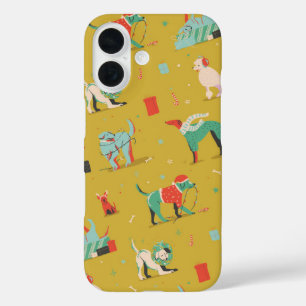Santa’s Paws Holiday Dog iPhone 16 Case