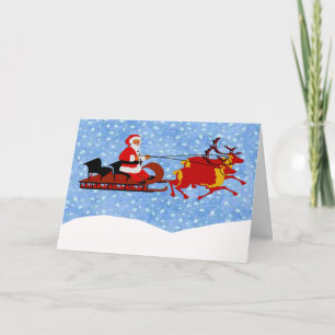 Santa’s Sleigh Holiday Greeting Card