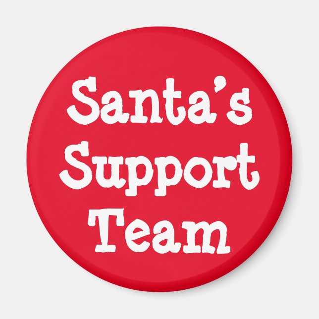 Santa’s Support Team Magnet (Front)