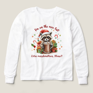 Santa’s Sweet Raccoon Treat T-Shirt