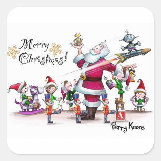 Santa’s Toy Work Shop Sticker