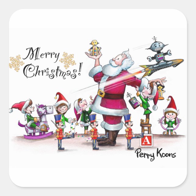 Santa’s Toy Work Shop Sticker (Front)