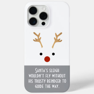 Santa’s Trusty reindeer Minimal  iPhone 15 Pro Max Case