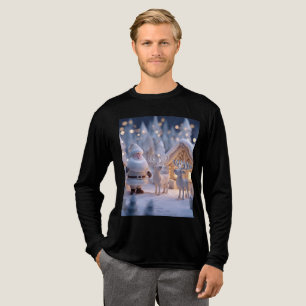 Santa’s White Christmas Tri-Blend Shirt