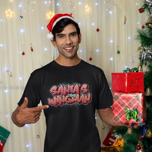 Santa’s Wingman Funny Christmas – Holiday Party T-Shirt (Creator Uploaded)