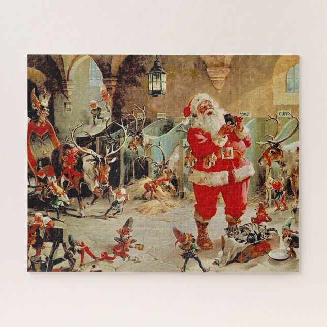 Santa"s Workshop 16x20 Jigsaw Puzzle (Horizontal)