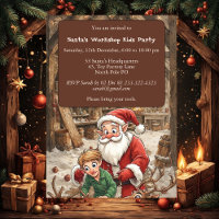Santa’s Workshop Kids North Pole Christmas Party