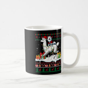 Santa Samoyed Riding Llama Christmas Sweater Lover Coffee Mug