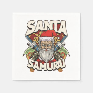 Santa Samurai Napkin