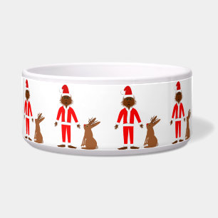 Santa Sasquatch and Jackalope Christmas Patterned