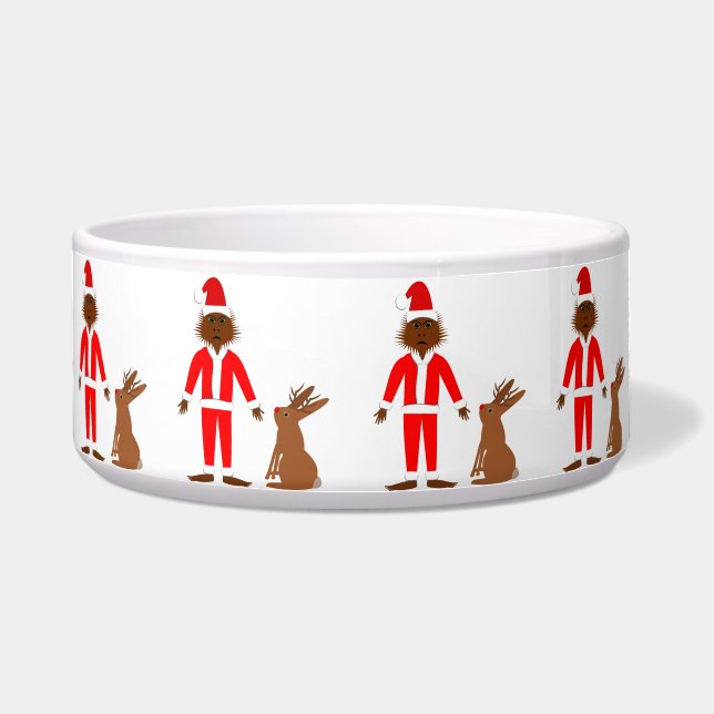 Santa Sasquatch and Jackalope Christmas Patterned (Front)