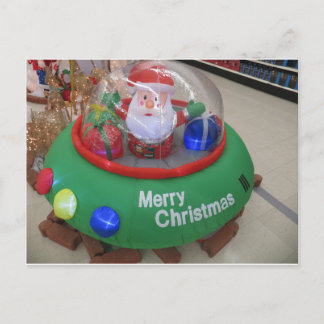 Santa Saucer Postcard