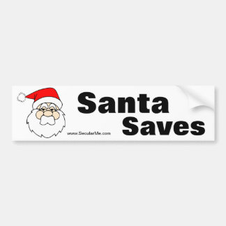 Santa Saves Bumper Sticker