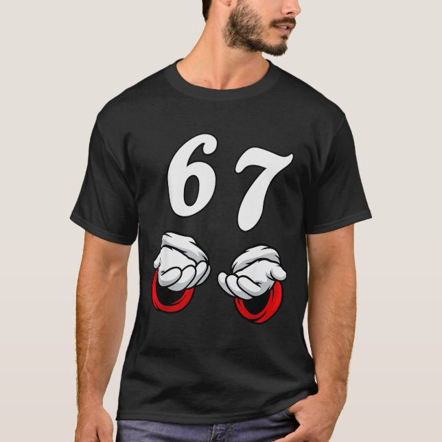 Santa Says Six Seven 6 7 Gen Z Alpha Meme Slang Ch T-Shirt (Front)