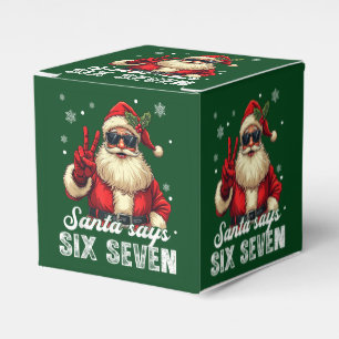 Santa Says SIX SEVEN – Funny Christmas Meme Favour Box